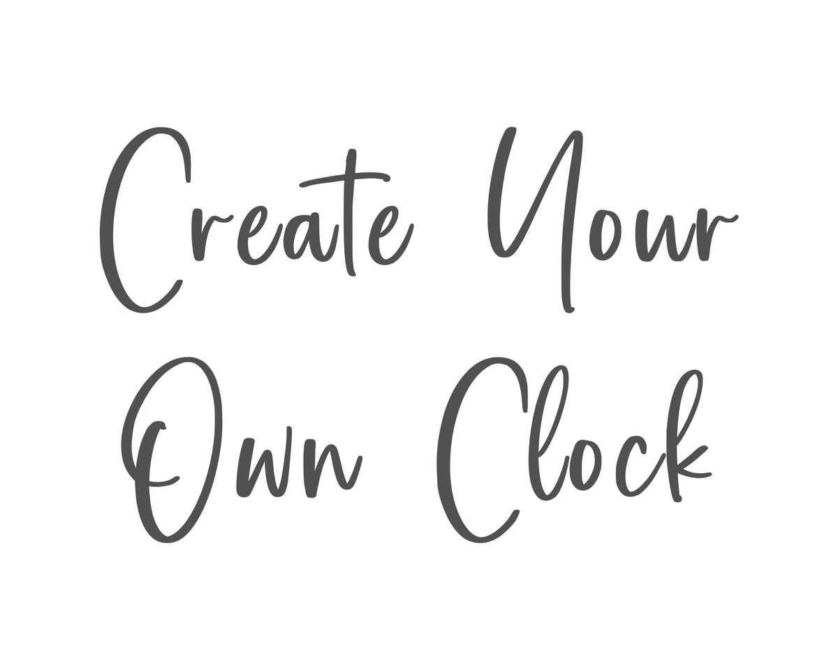 Create Your Own Clock