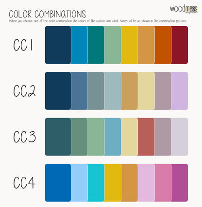 Unique Modern Cuckoo Clock - Multi Colored