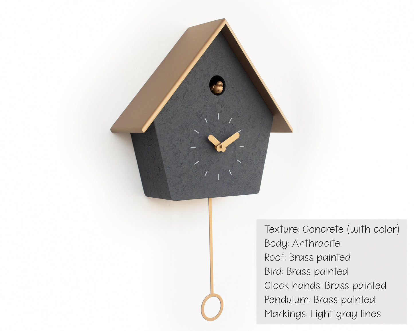 Handmade Modern Cuckoo Clock – Customizable Design