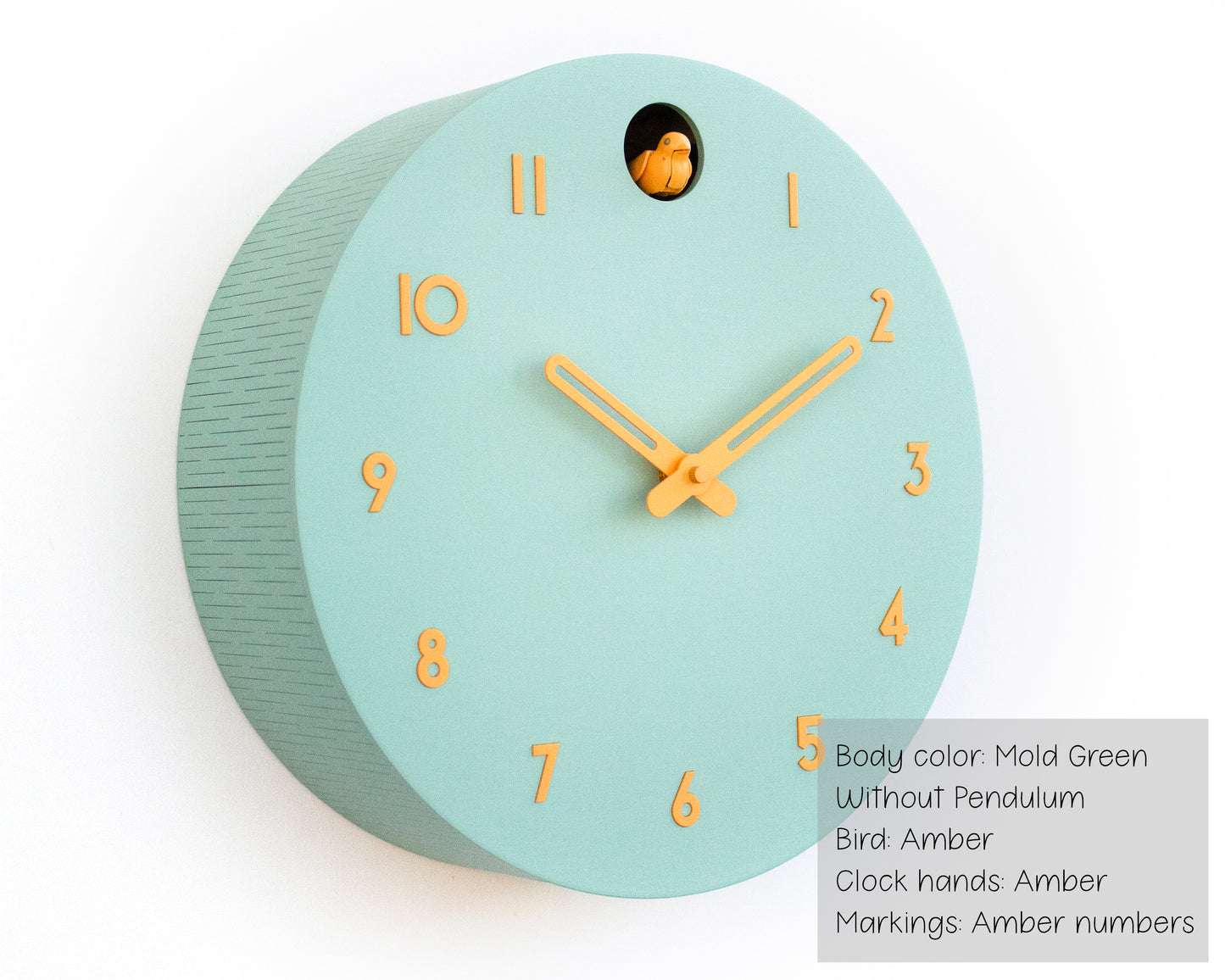 Handmade Modern Circle Cuckoo Clock – Customizable Design