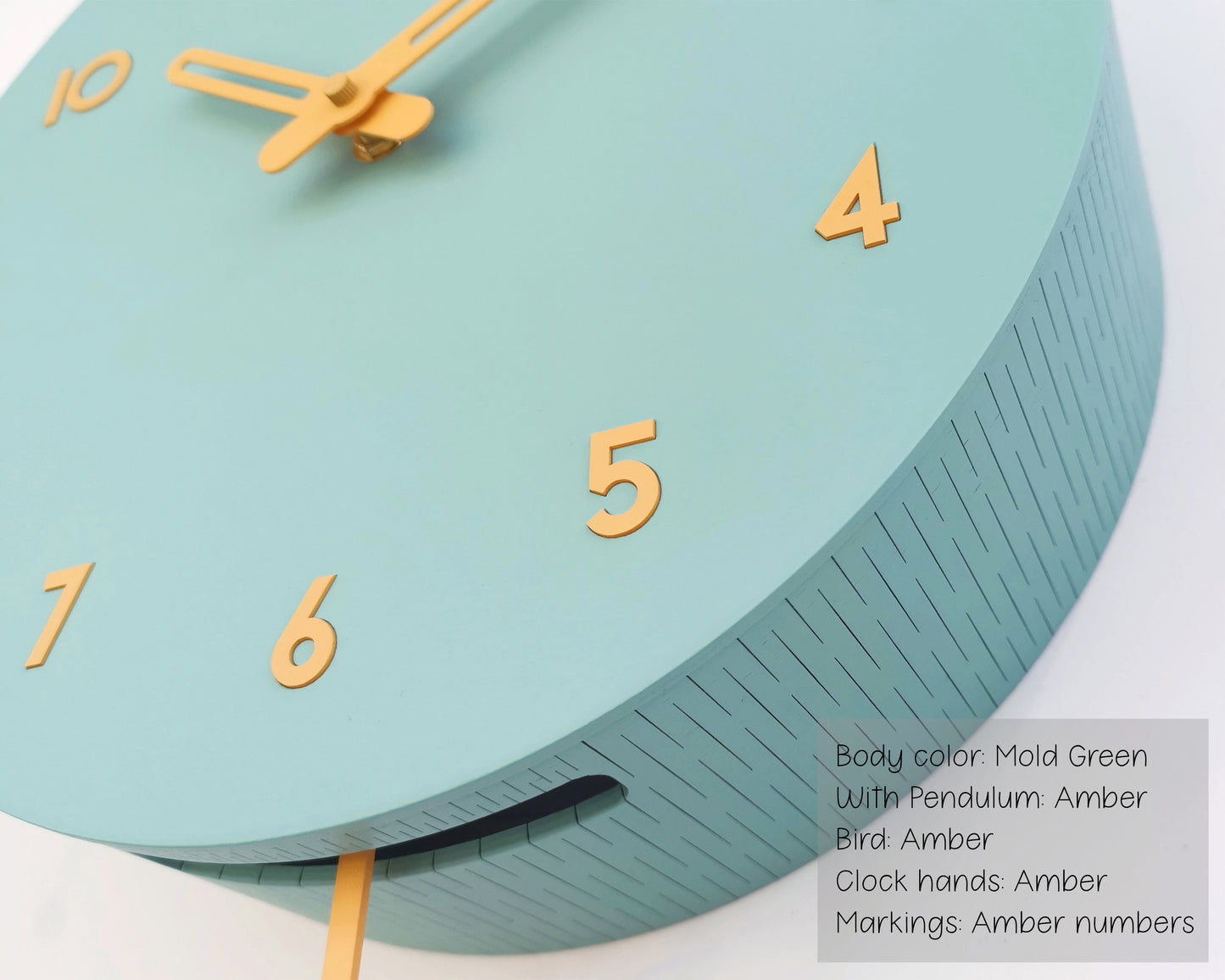Handmade Modern Circle Cuckoo Clock – Customizable Design