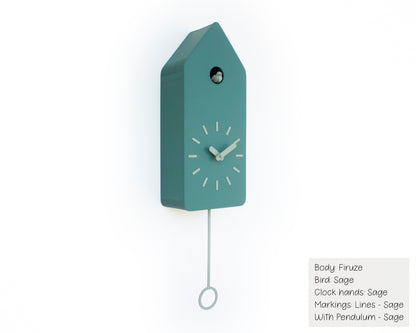 Handmade Long Cuckoo Clock – Modern Design