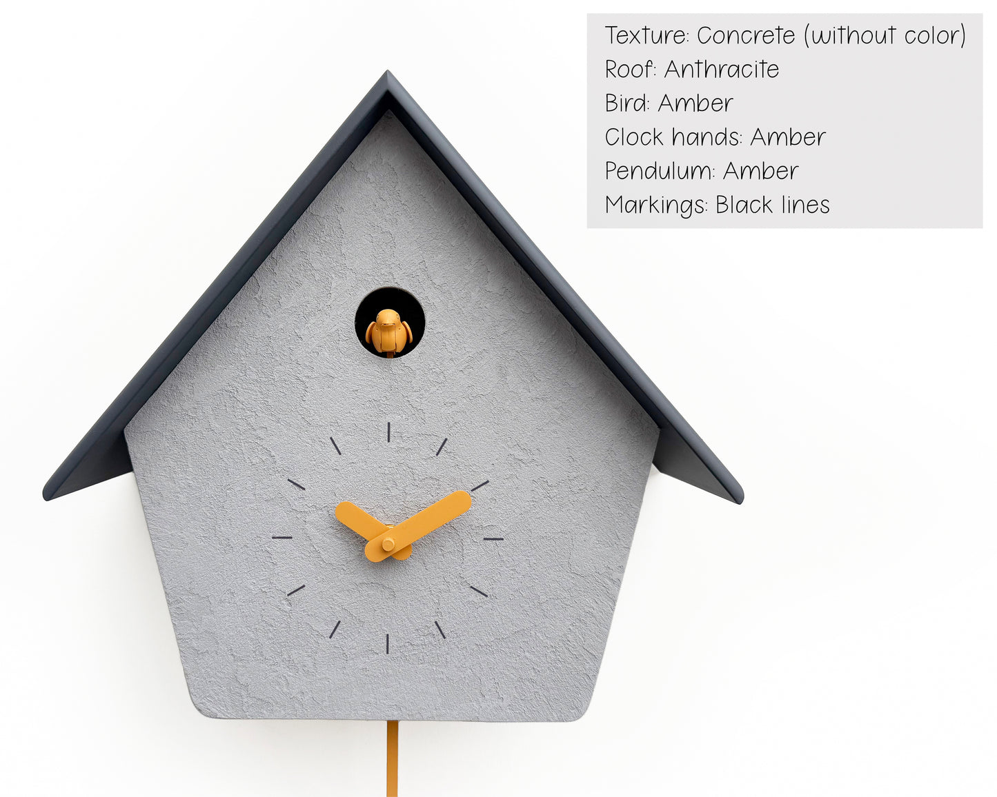 Handmade Modern Cuckoo Clock – Customizable Design