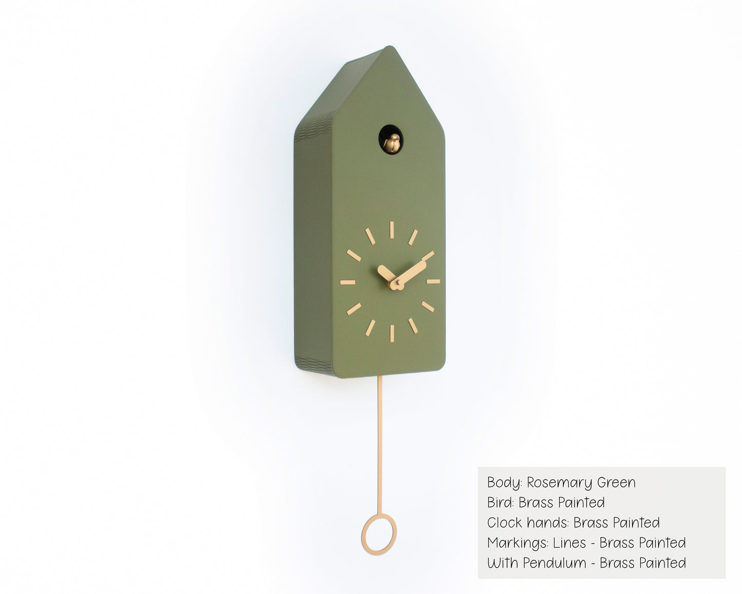 Handmade Long Cuckoo Clock – Modern Design