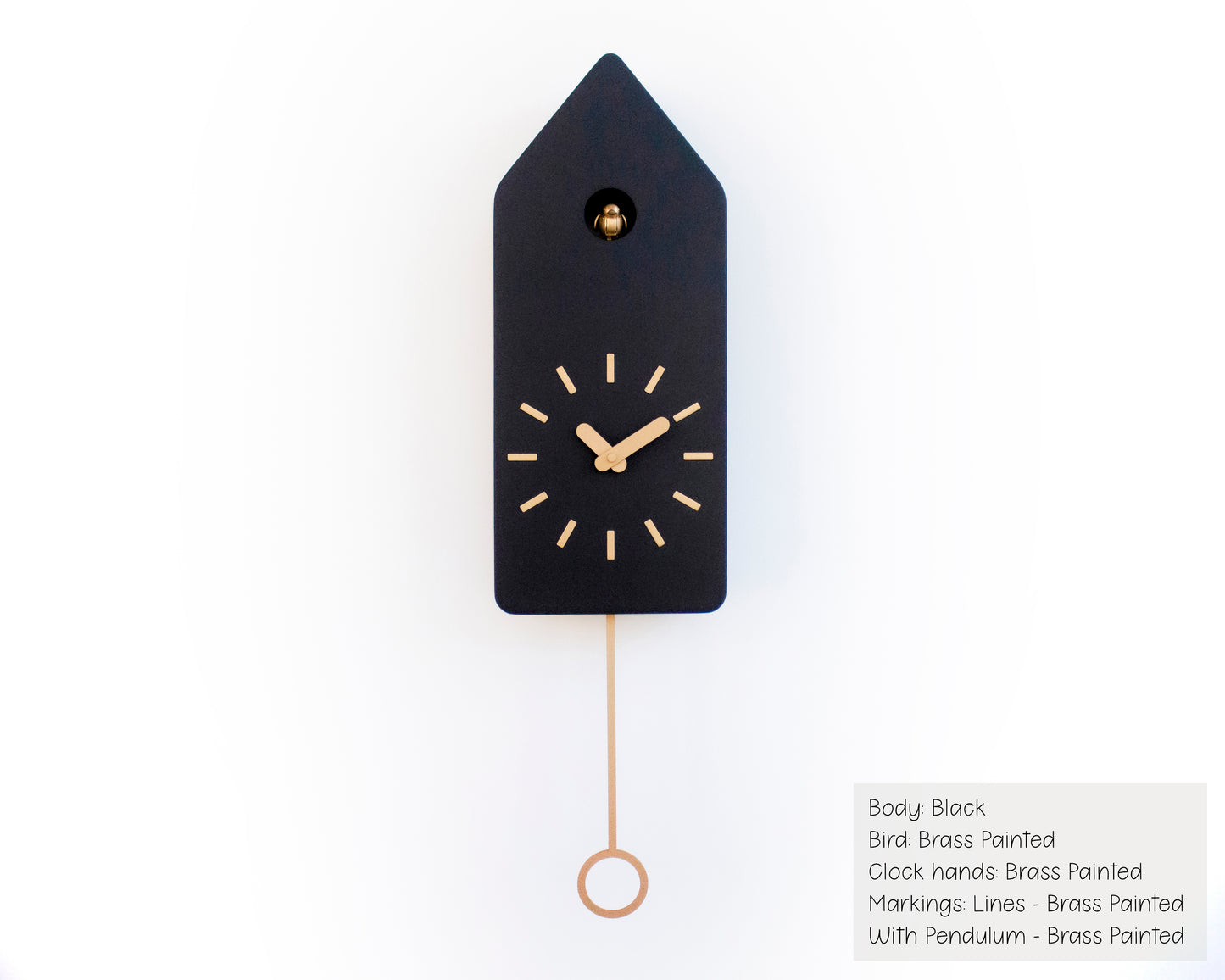 Handmade Long Cuckoo Clock – Modern Design