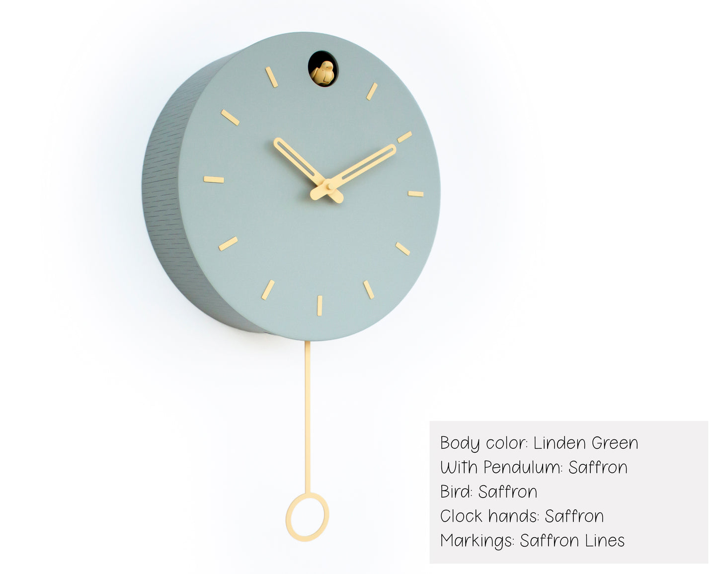 Handmade Modern Circle Cuckoo Clock – Customizable Design