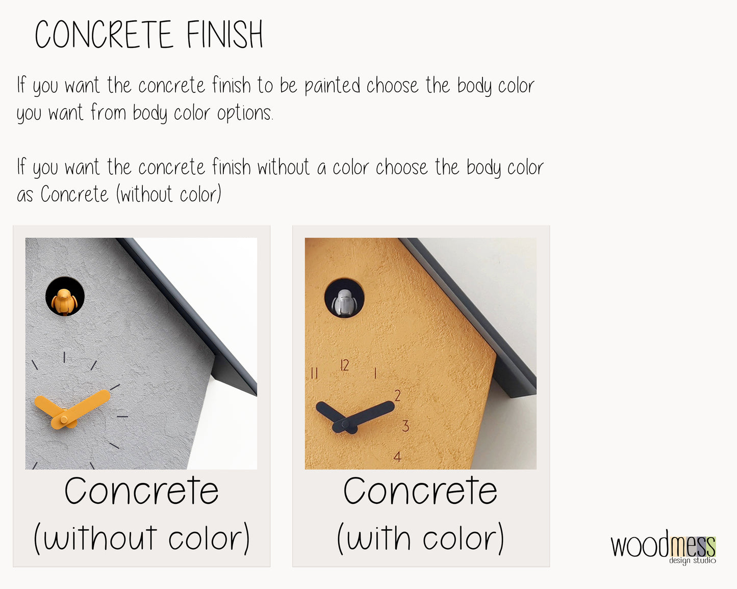 Handmade Modern Cuckoo Clock – Customizable Design