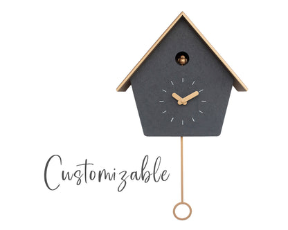Handmade Modern Cuckoo Clock – Customizable Design