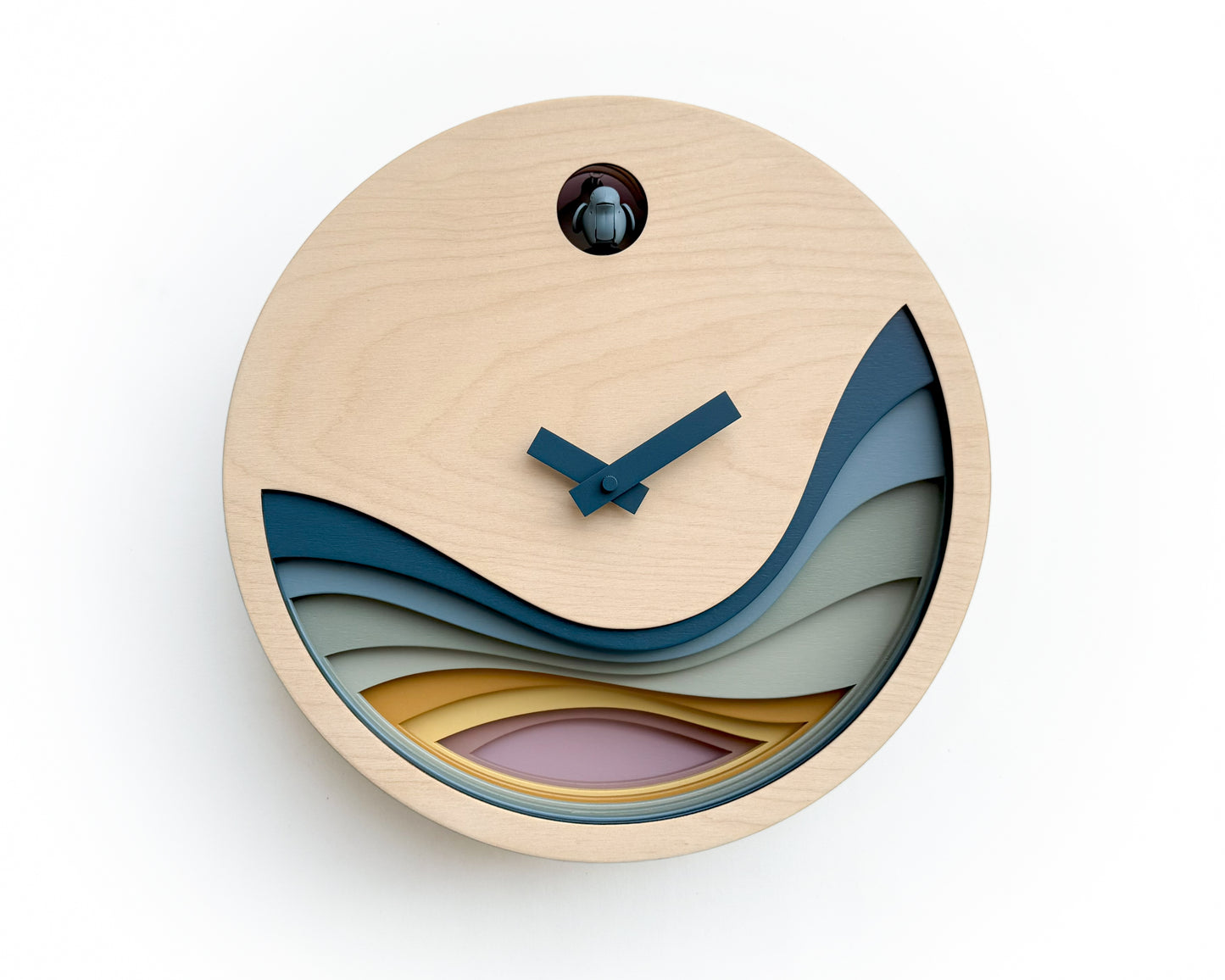 Artistic Cuckoo Clock, Handmade Wooden Wall Decor, Contemporary Home Accent