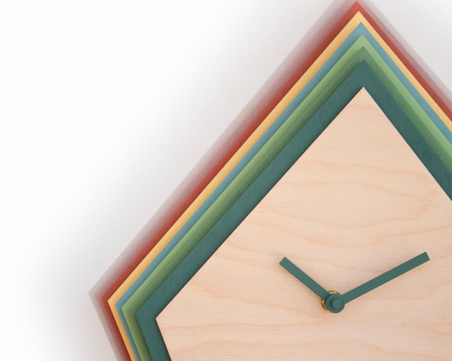 Artistic Cuckoo Clock, Geometric Wooden Wall Decor, Unique Design