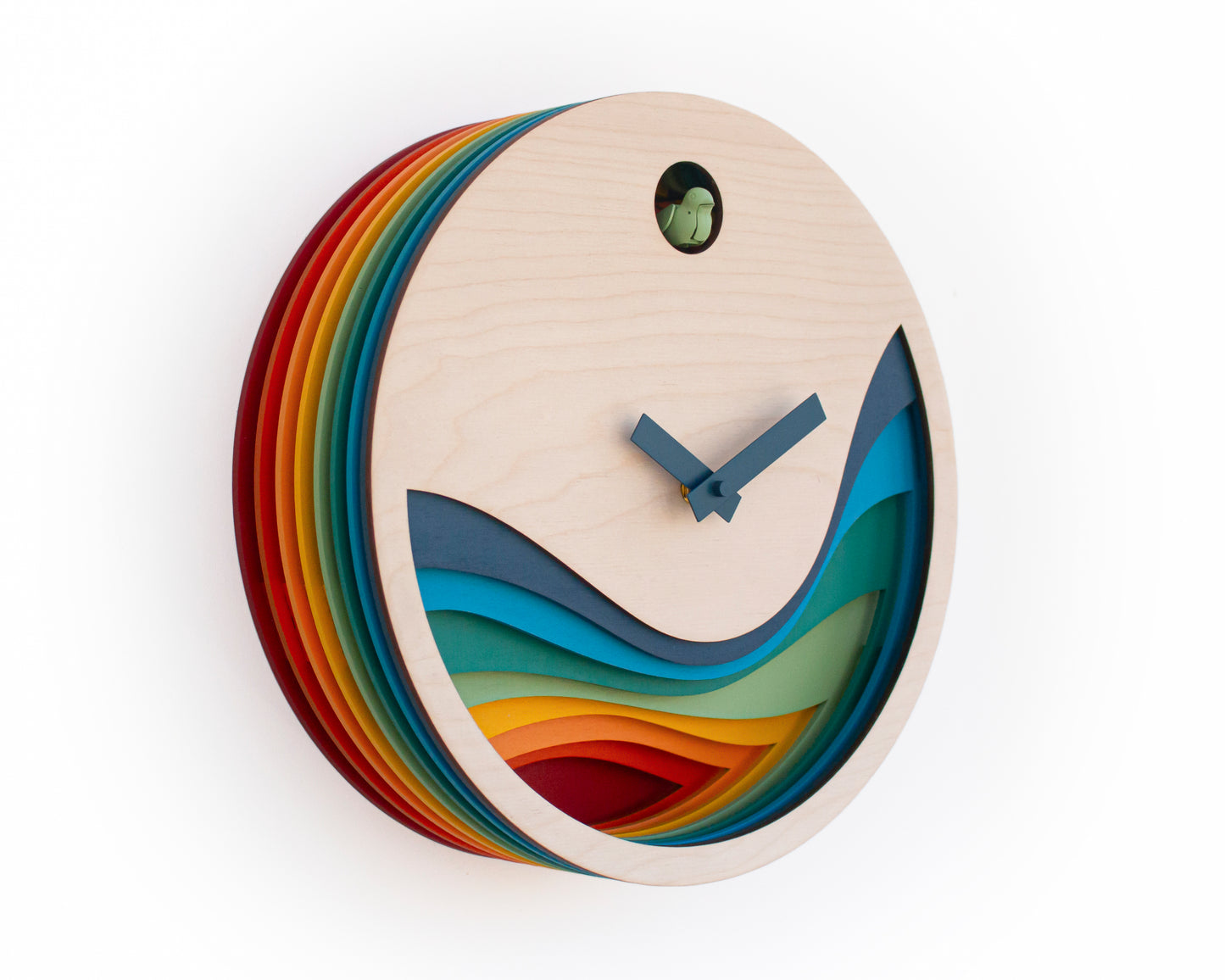 Unique Modern Cuckoo Clock - Multi Colored