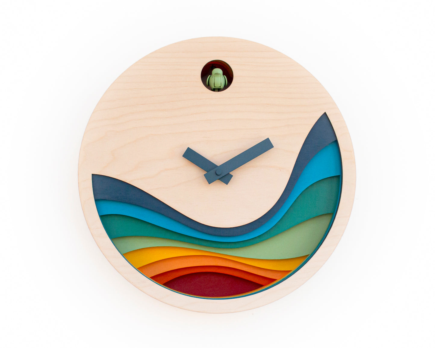 Unique Modern Cuckoo Clock - Multi Colored