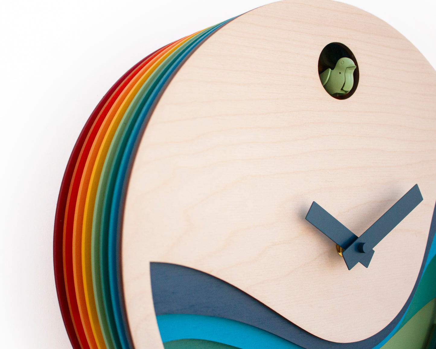 Unique Modern Cuckoo Clock - Multi Colored