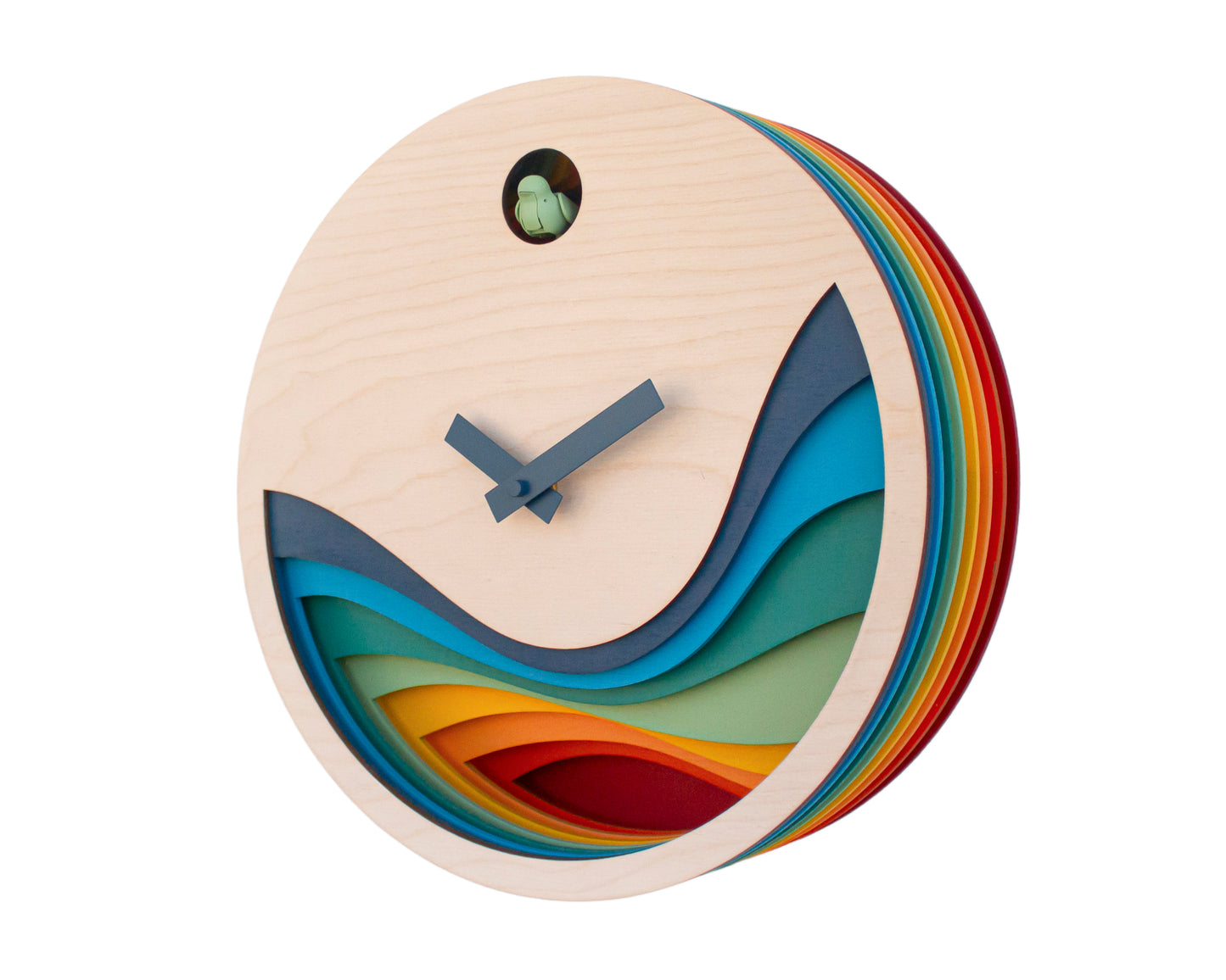 Unique Modern Cuckoo Clock - Multi Colored