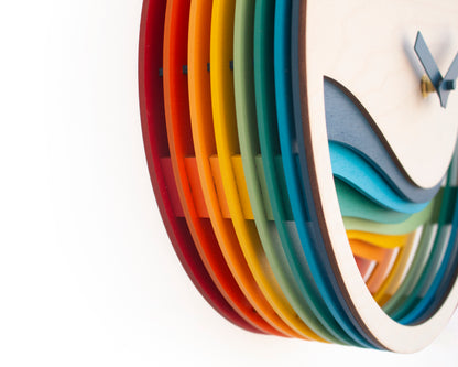 Unique Modern Cuckoo Clock - Multi Colored