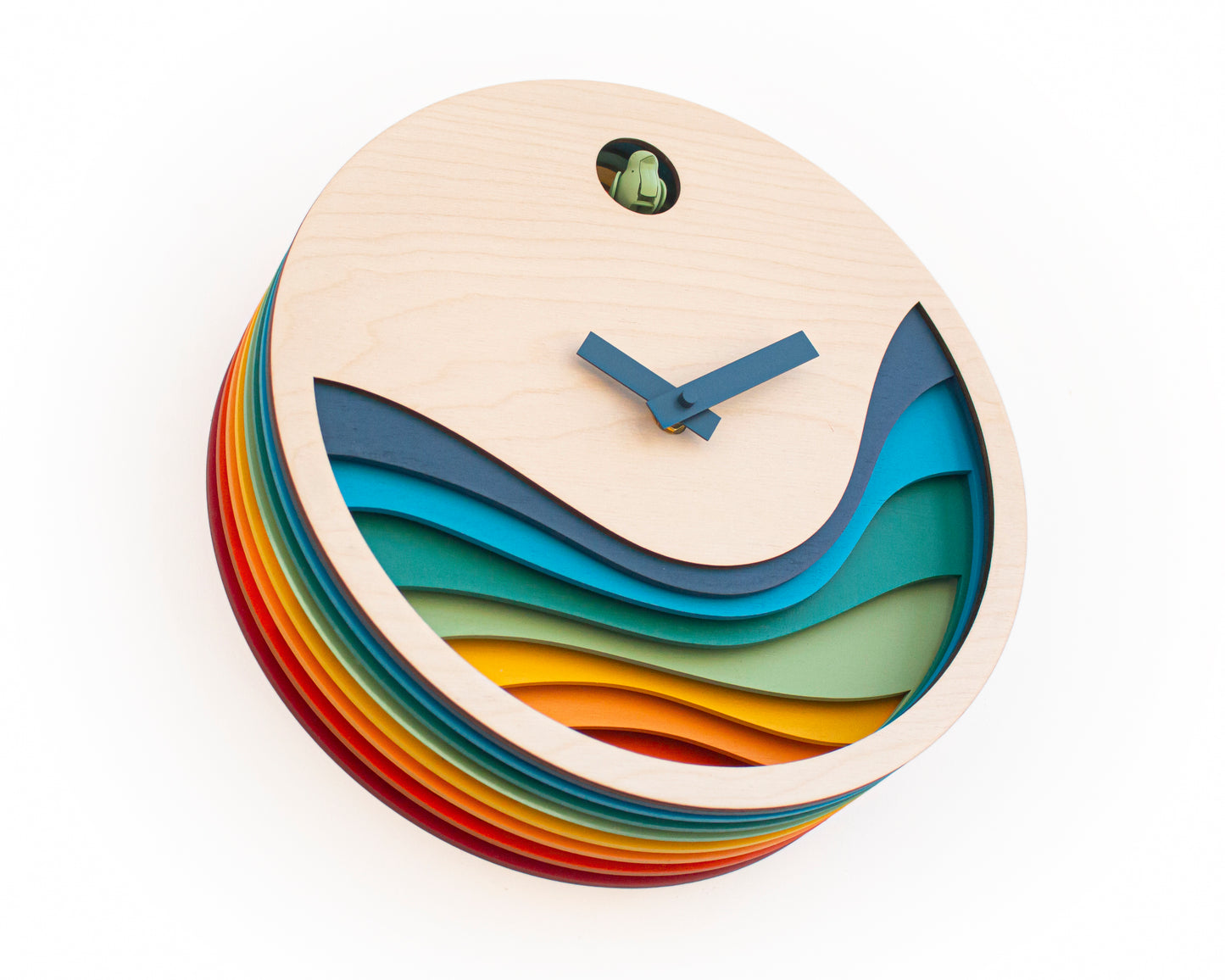 Unique Modern Cuckoo Clock - Multi Colored
