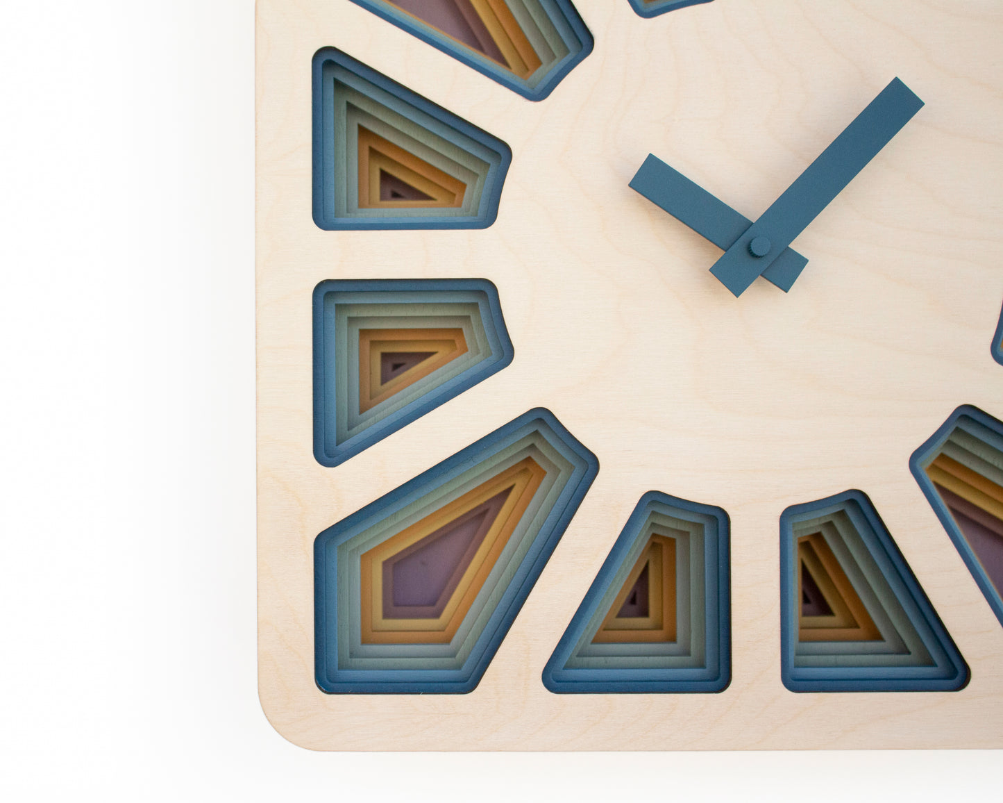 Geometric Cuckoo Clock, Modern Wooden Wall Art, Unique Home Décor