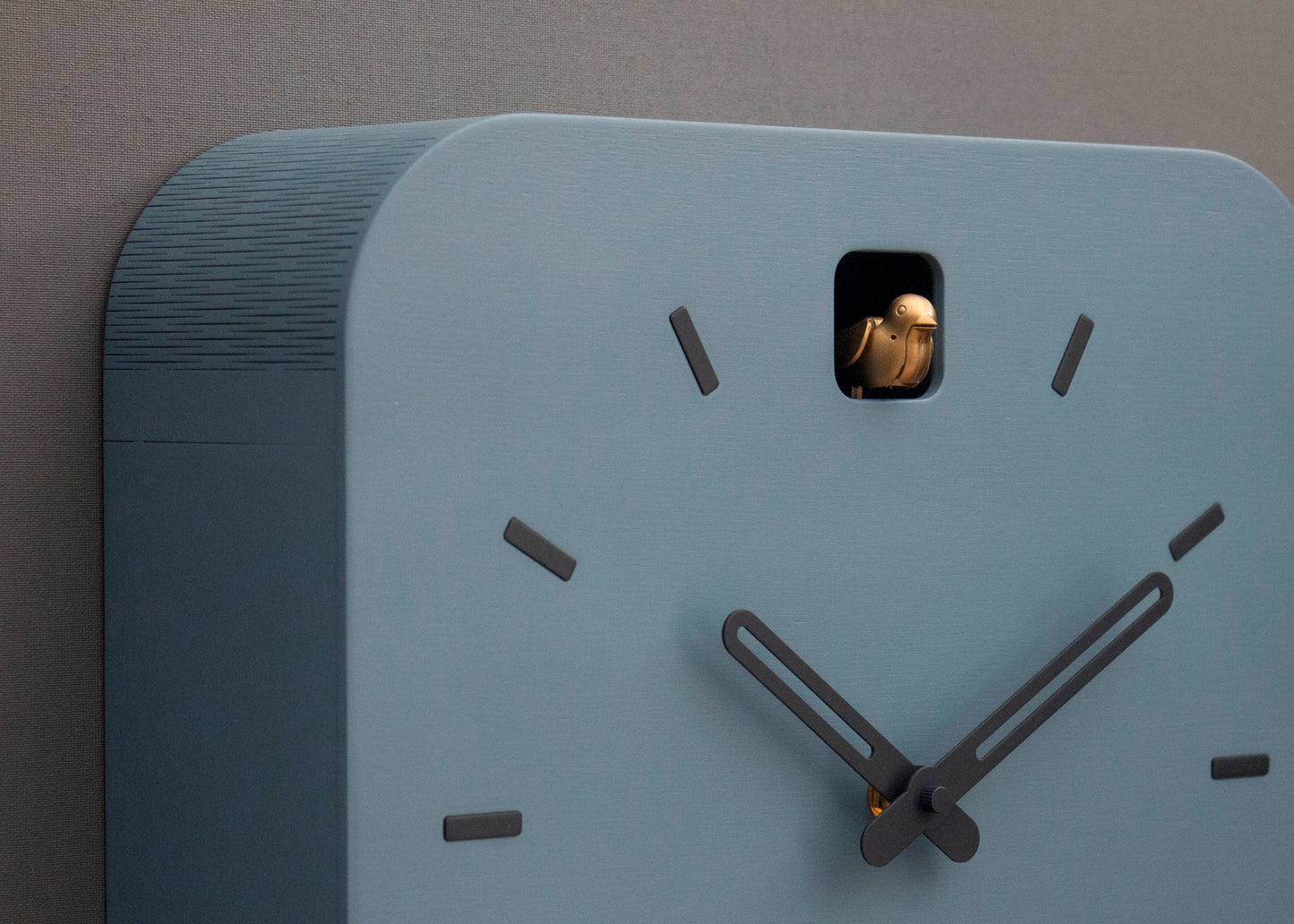 Minimalist Cuckoo Clock, Napoleon Blue Wall Clock, Modern Home Décor