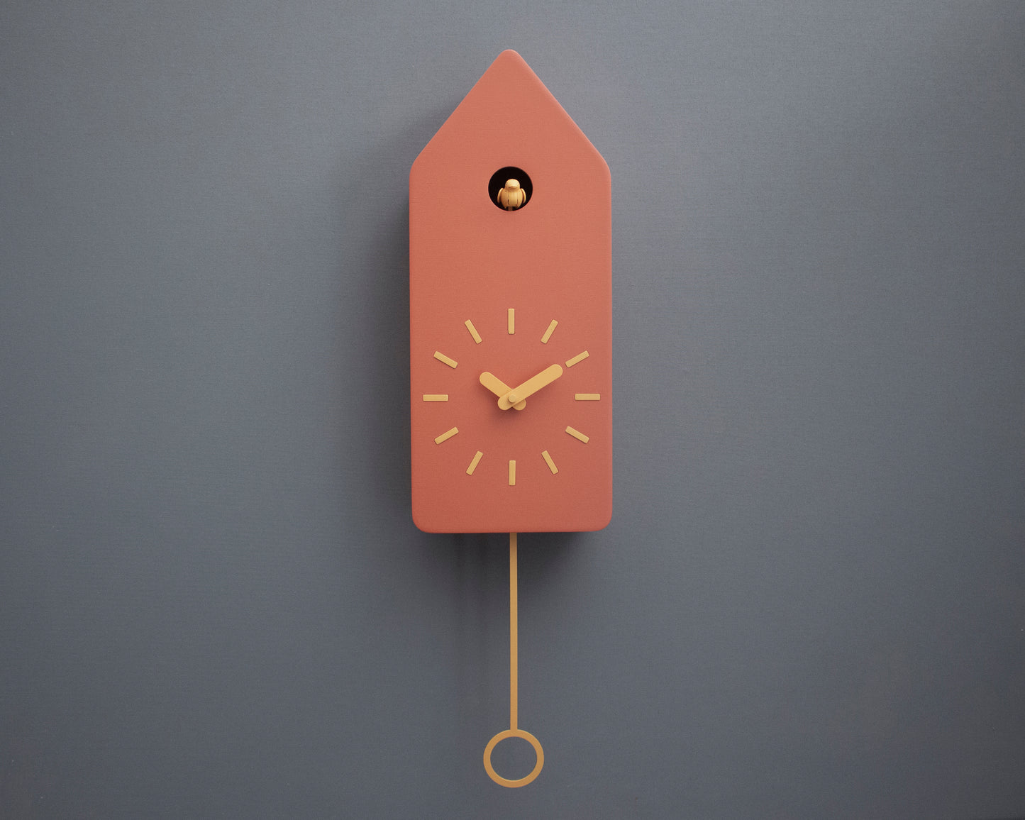 Sunset House Cuckoo Clock – Warm Scandinavian Wall Accent