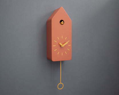 Sunset House Cuckoo Clock – Warm Scandinavian Wall Accent