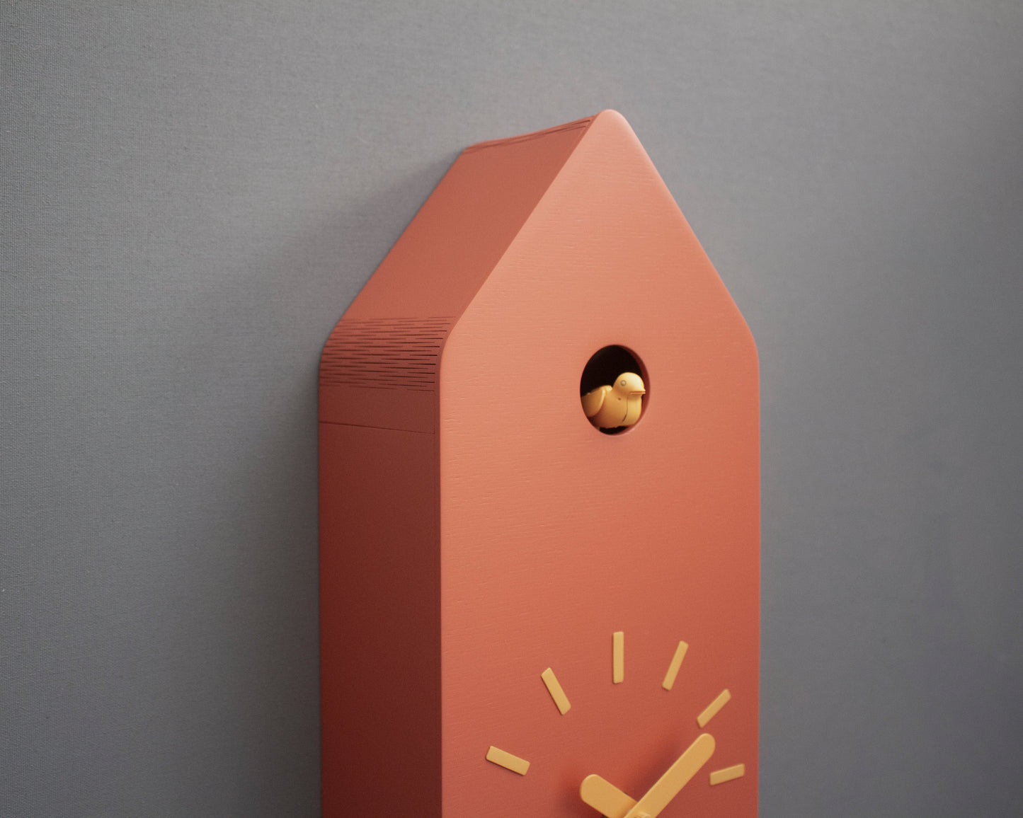 Sunset House Cuckoo Clock – Warm Scandinavian Wall Accent