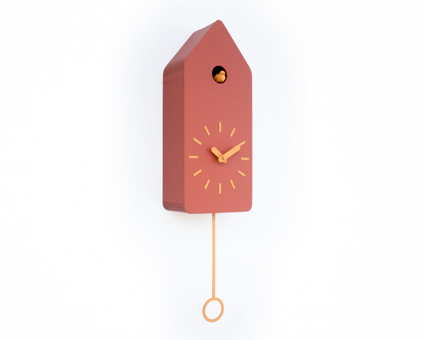 Sunset House Cuckoo Clock – Warm Scandinavian Wall Accent