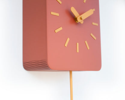 Sunset House Cuckoo Clock – Warm Scandinavian Wall Accent