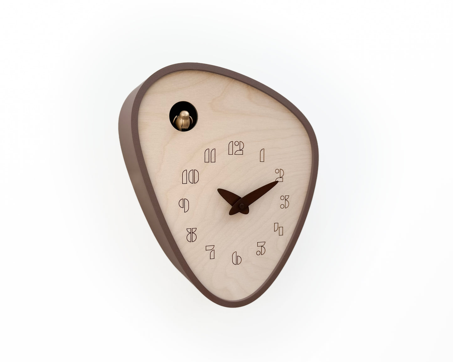 Handcrafted Cuckoo Clock – Light Brown, Chirping Bird