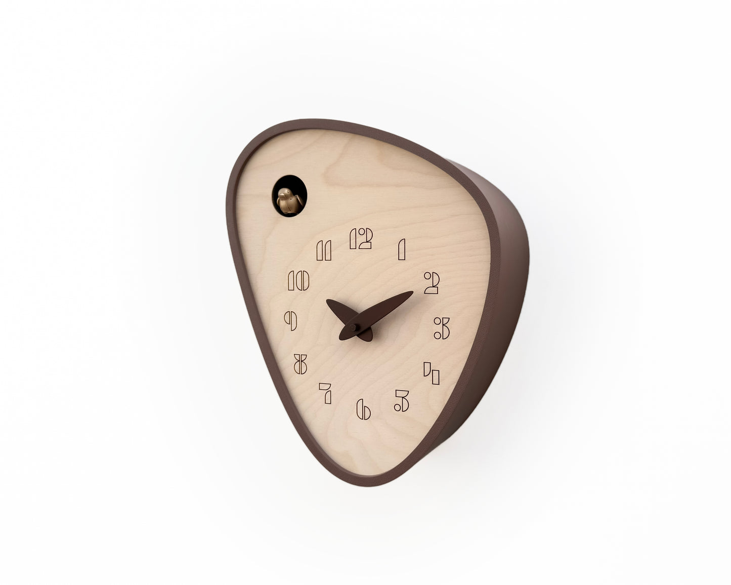 Handcrafted Cuckoo Clock – Light Brown, Chirping Bird