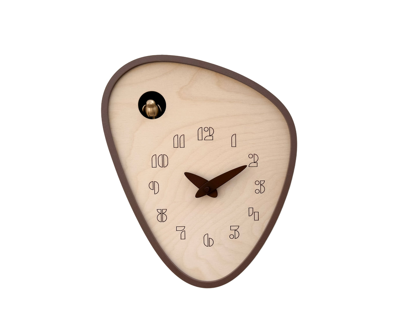 Handcrafted Cuckoo Clock – Light Brown, Chirping Bird