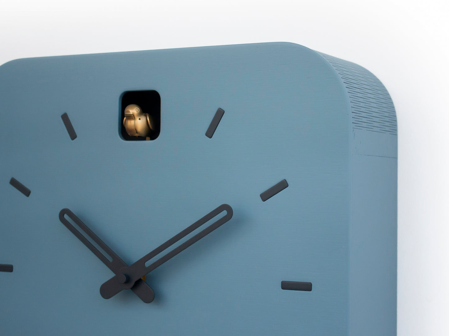 Minimalist Cuckoo Clock, Napoleon Blue Wall Clock, Modern Home Décor