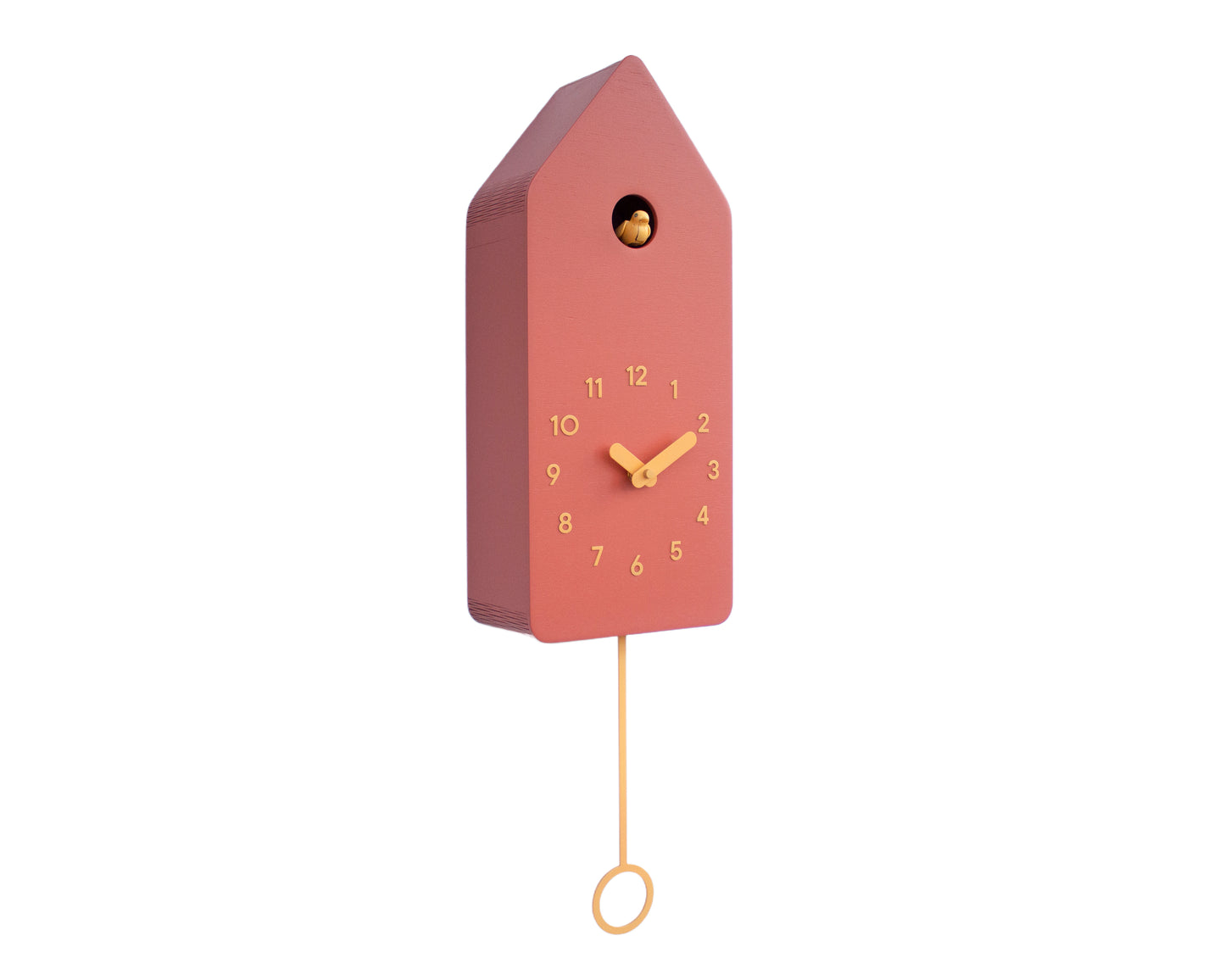 Autumn Glow Cuckoo Clock – Scandinavian Wall Decor in Amber Tones