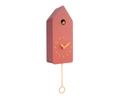 Autumn Glow Cuckoo Clock – Scandinavian Wall Decor in Amber Tones