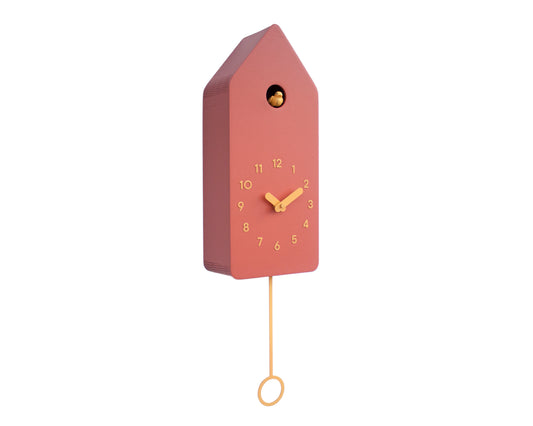Autumn Glow Cuckoo Clock – Scandinavian Wall Decor in Amber Tones