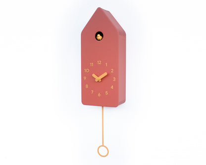 Autumn Glow Cuckoo Clock – Scandinavian Wall Decor in Amber Tones