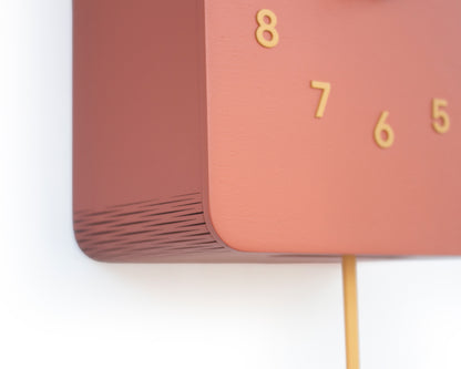 Autumn Glow Cuckoo Clock – Scandinavian Wall Decor in Amber Tones