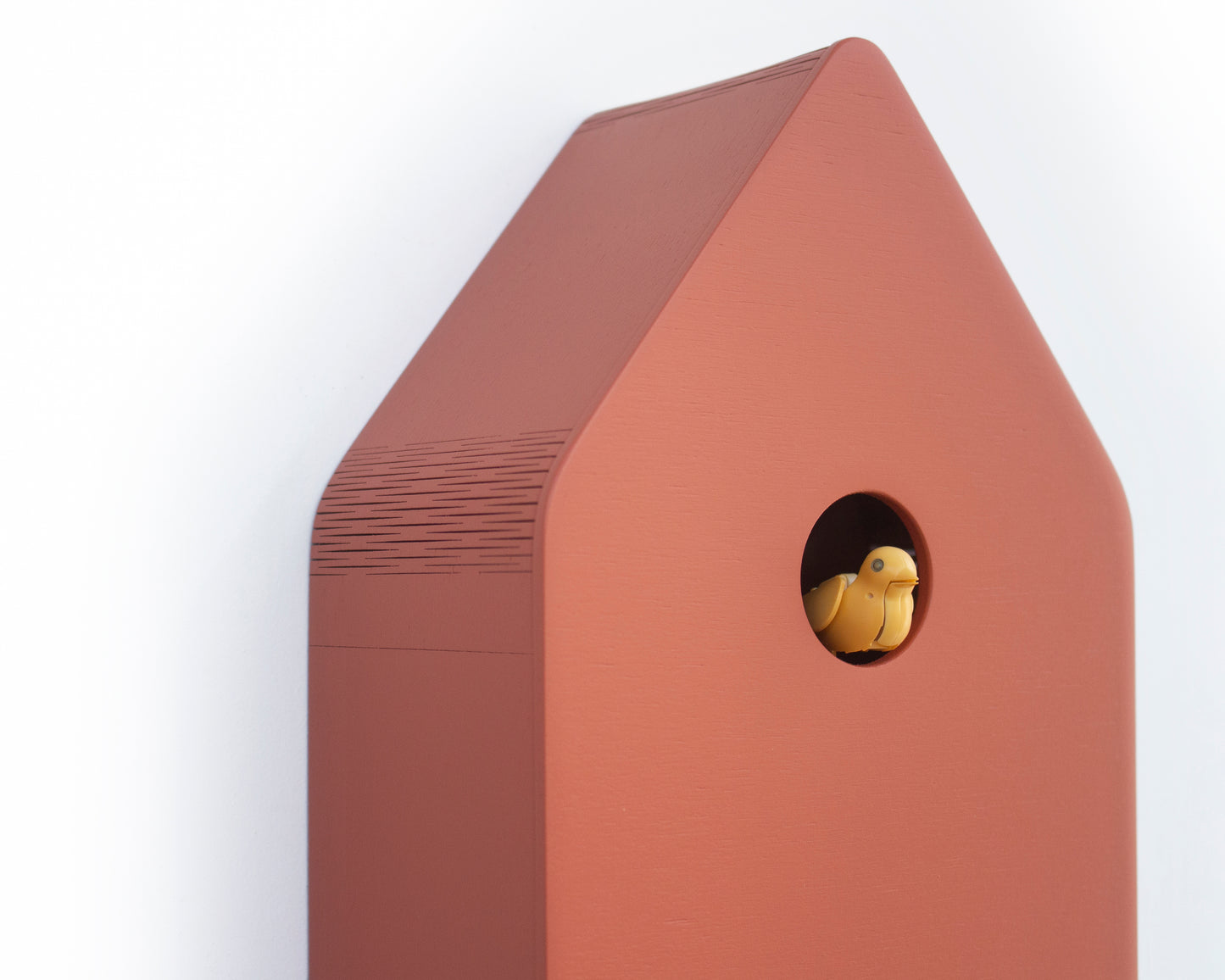 Autumn Glow Cuckoo Clock – Scandinavian Wall Decor in Amber Tones