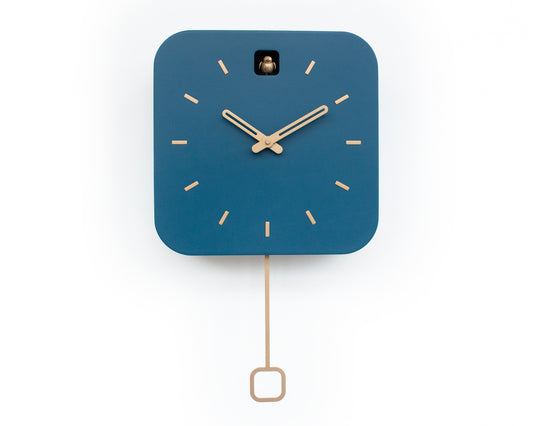 Cuckoo Clock - Fresco with Brass painted accessories