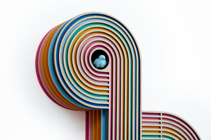 Unique Modern Cuckoo Clock - Multi Colored