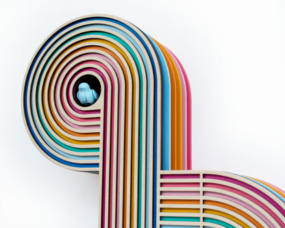 Unique Modern Cuckoo Clock - Multi Colored