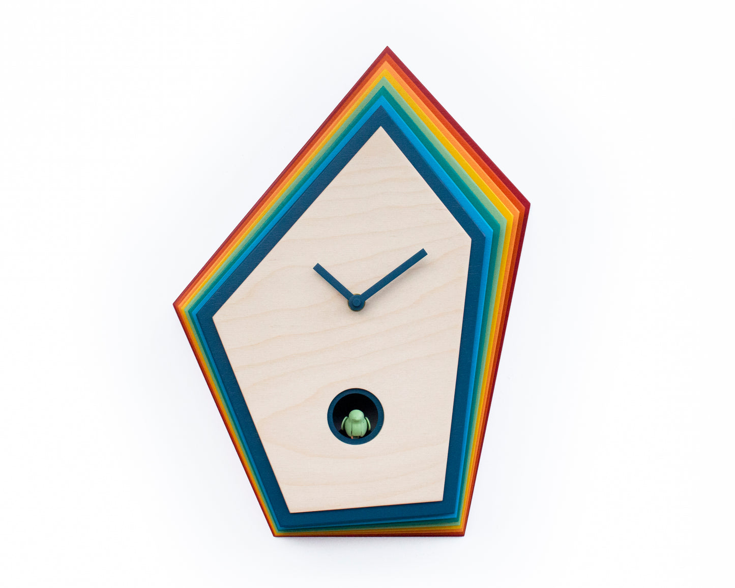 Kids Room Cuckoo Clock, Colorful Wooden Wall Decor, Playful Nursery Design