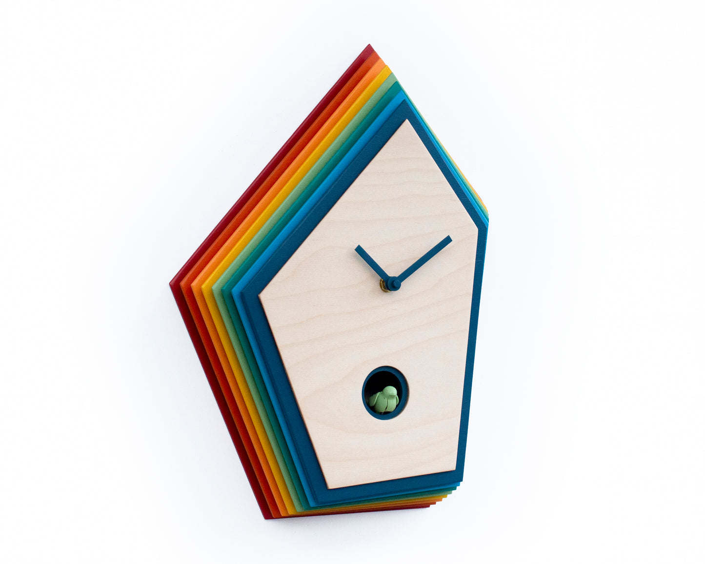 Kids Room Cuckoo Clock, Colorful Wooden Wall Decor, Playful Nursery Design