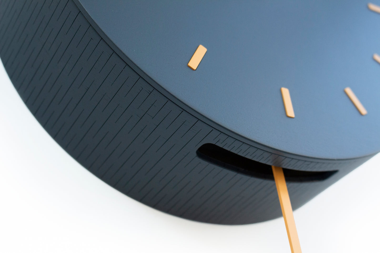 Anthracite Cuckoo Clock, Amber Details, Modern Wall Decor, Minimalist Wooden Handmade Design