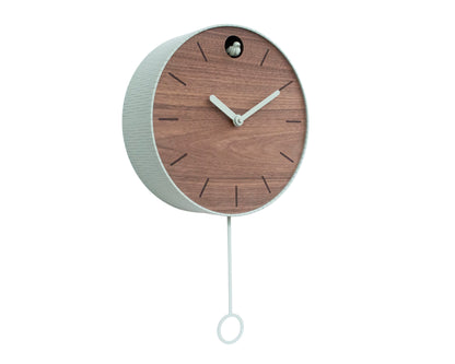 Customizable Modern Cuckoo Clock - Walnut Wood