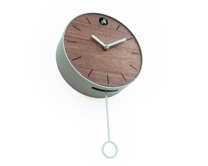 Customizable Modern Cuckoo Clock - Walnut Wood