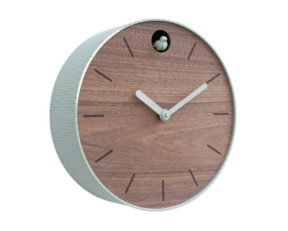 Customizable Modern Cuckoo Clock - Walnut Wood