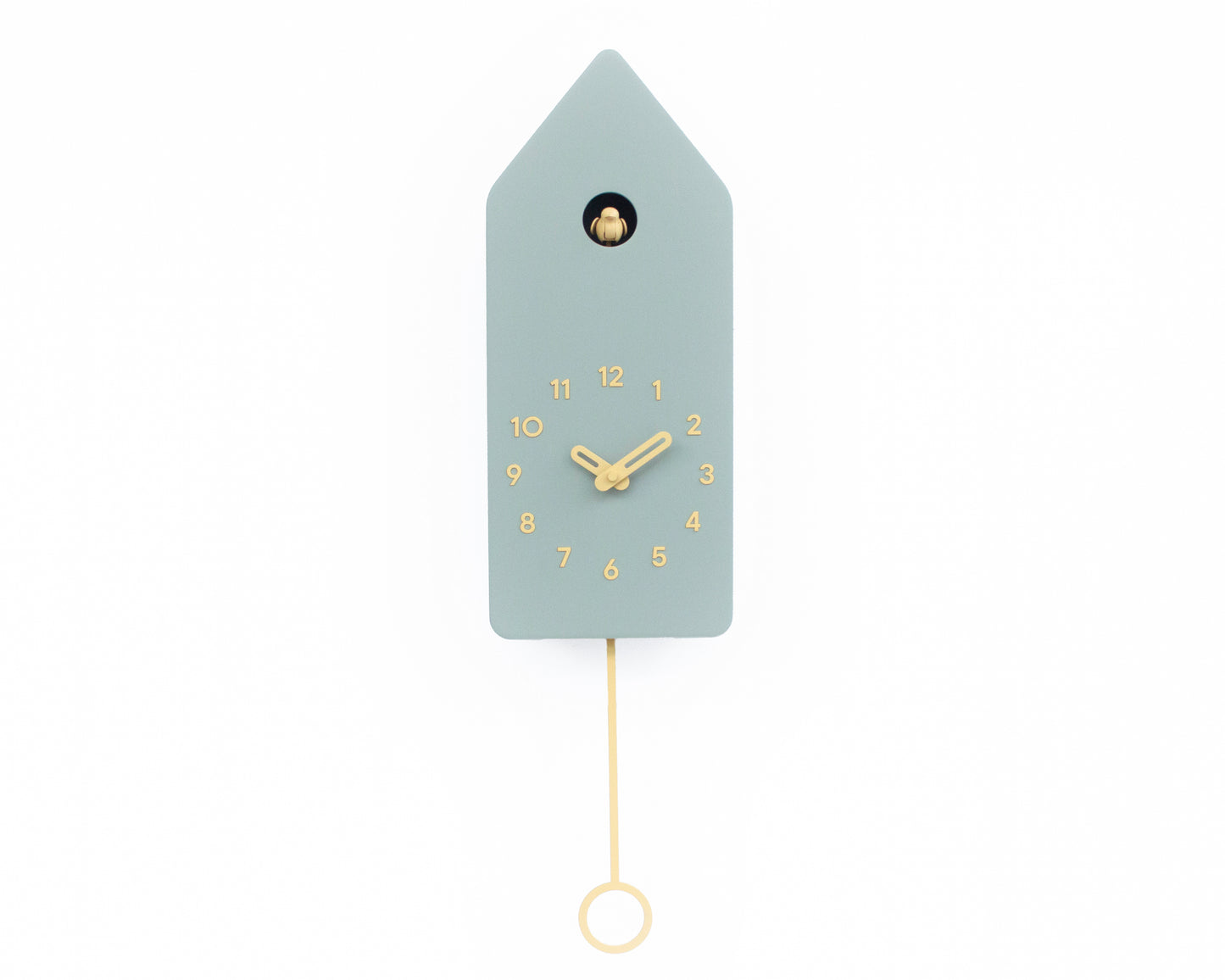 Cuckoo Clock - Linden Green with Saffron accessories