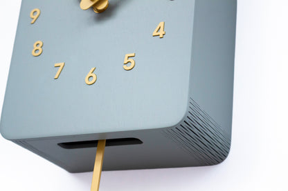Cuckoo Clock - Linden Green with Saffron accessories