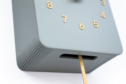 Cuckoo Clock - Linden Green with Saffron accessories