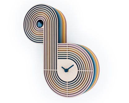 Unique Modern Cuckoo Clock - Multi Colored